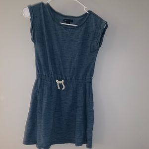 GAP blue kids dress with tie on front